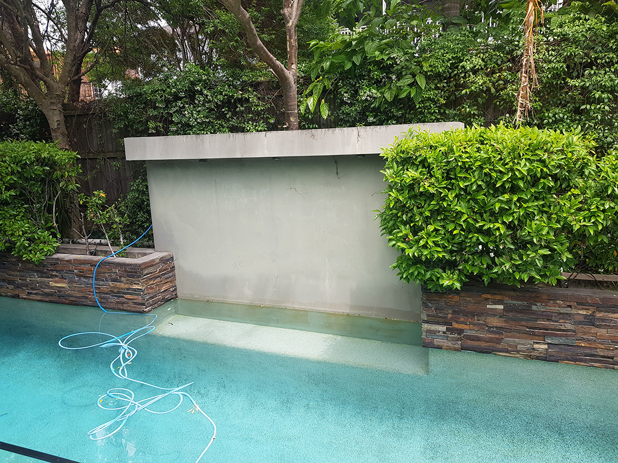 pool green wall pre greenery